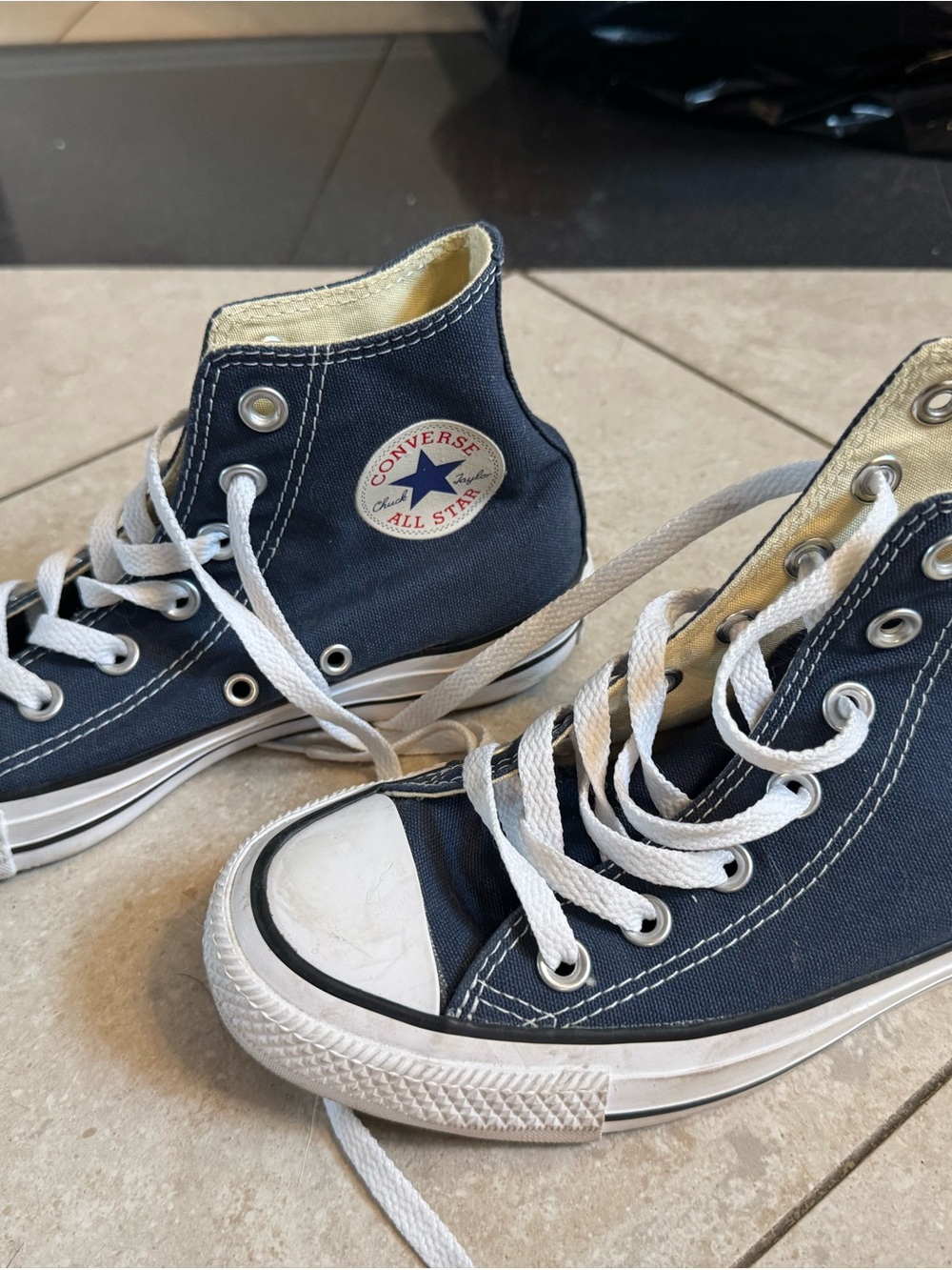 Converse Kids Navy Blue High-Top All Star Sneakers